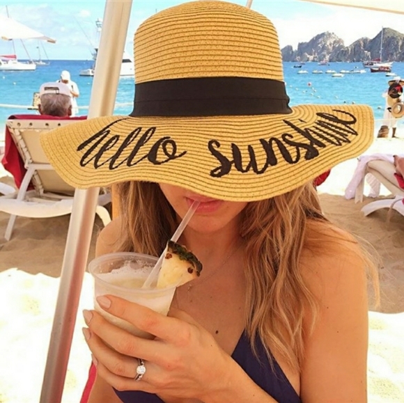 Hello Sunshine Beach Hat - Picture 2 of 8